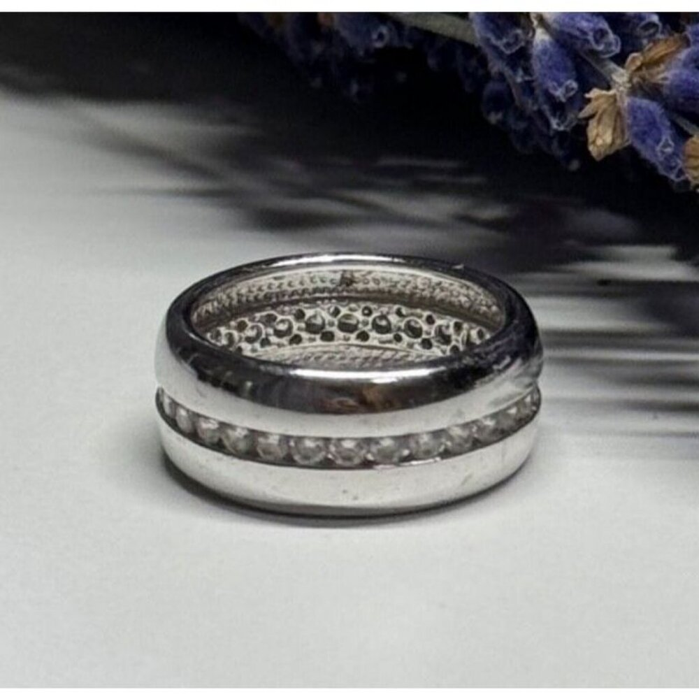 925 STERLING SILVER CZ RING SIZE 6